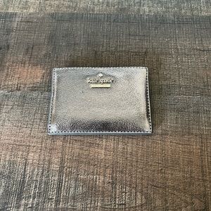Kate Spade Card Wallet Silver